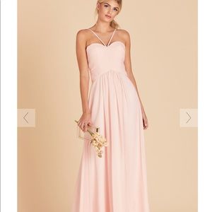Blush rose bridesmaid dress